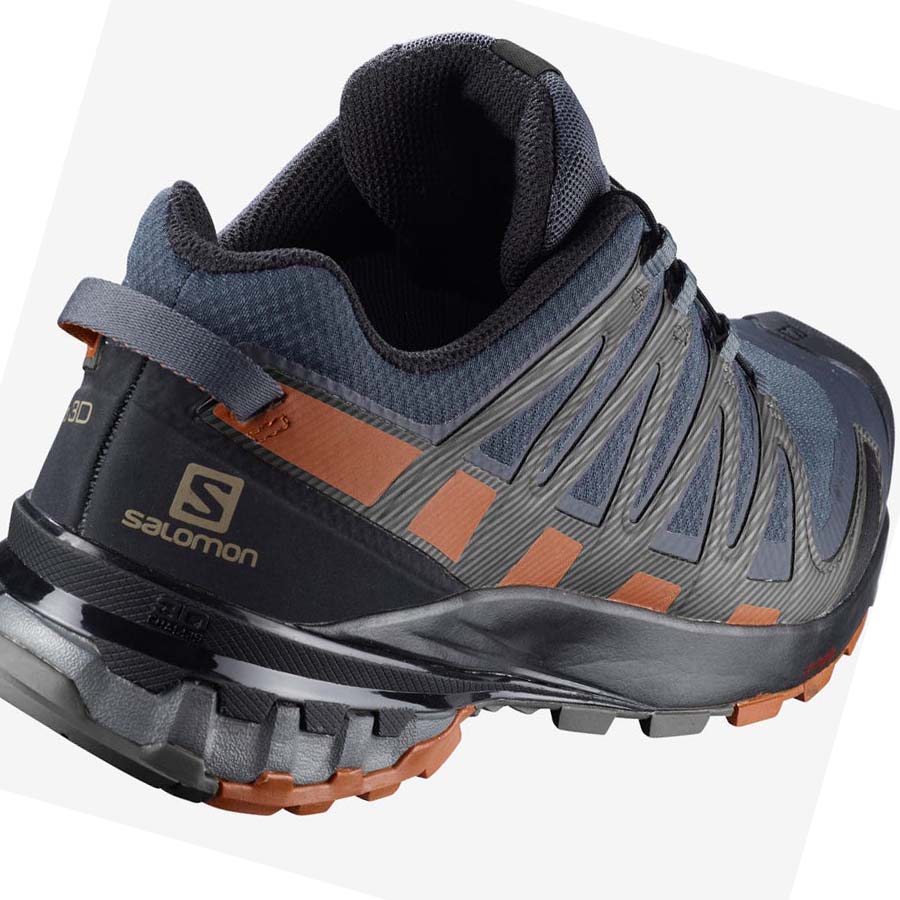 Salomon XA PRO 3D V8 GORE-TEX WIDE Erkek Patika Koşu Ayakkabısı Siyah | TR 3537MQZ